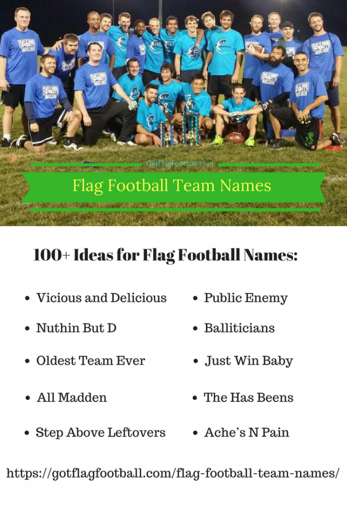 100+ Flag Football Team Names Good. Funny. Best of 2021